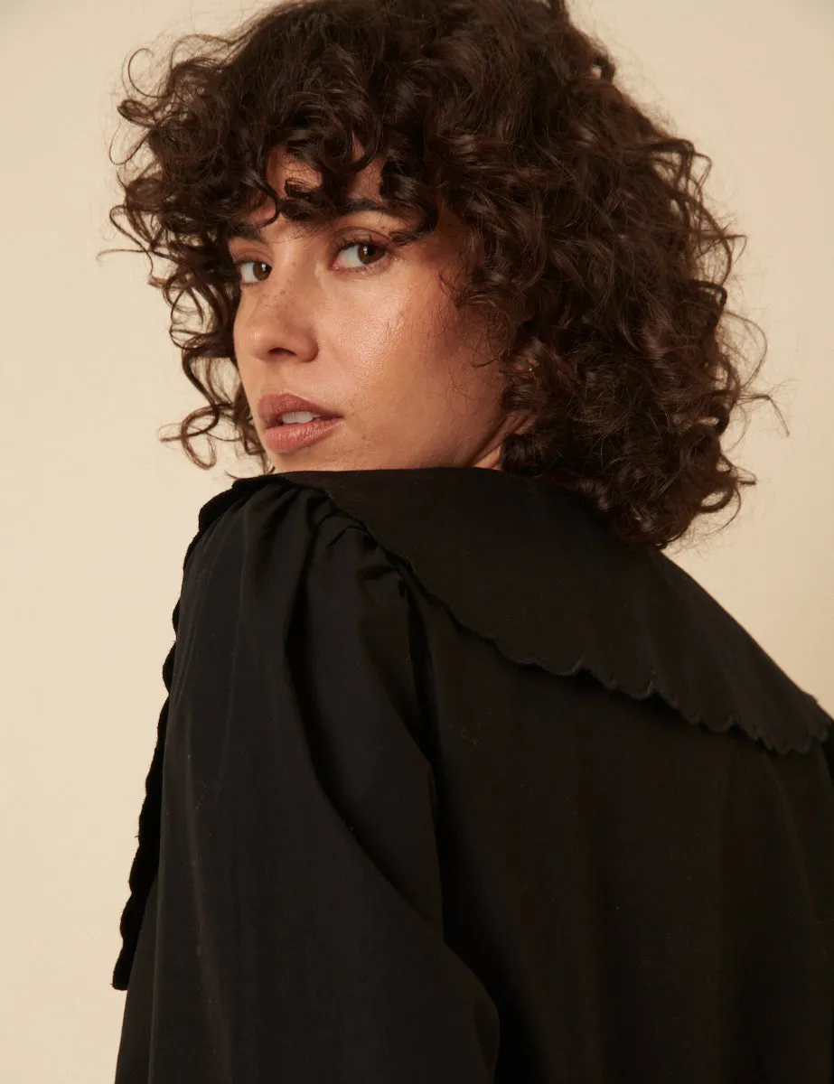 Black Long Sleeve Birdie Blouse sold by Nobody's Child product image thumbnail 2