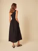 Black One Shoulder Georgia Midi Dress sold by Nobody's Child