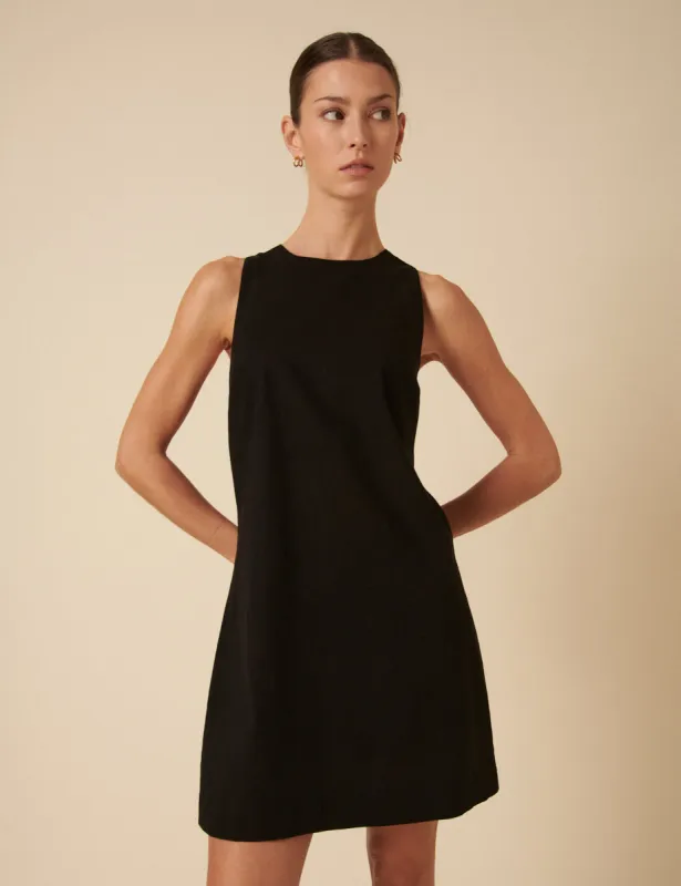 Black Palermo Mini Dress sold by Nobody's Child