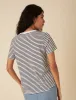 Black And White Striped Easy Fit T-Shirt sold by Nobody's Child