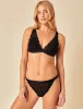 Black Lace Triangle Bralette sold by Nobody's Child