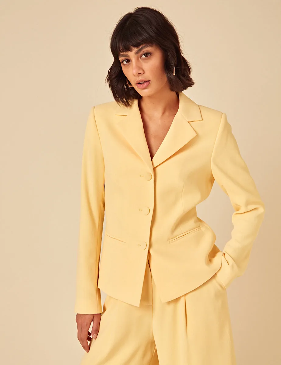 Butter Yellow Tailored Blazer sold by Nobody's Child product image thumbnail 2