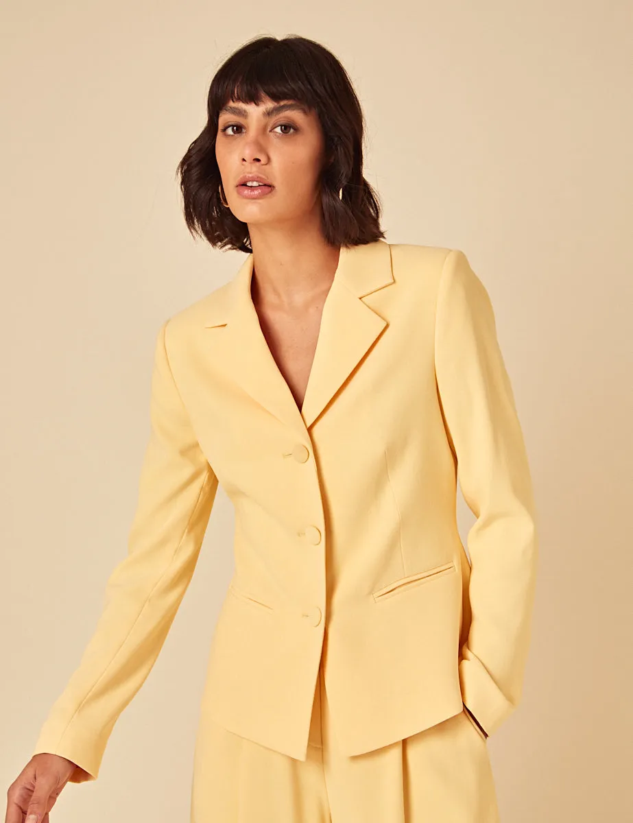 Butter Yellow Tailored Blazer sold by Nobody's Child product image thumbnail 4