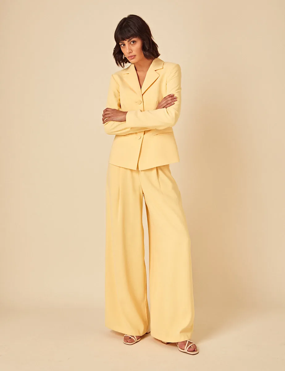 Butter Yellow Tailored Blazer sold by Nobody's Child product image thumbnail 3