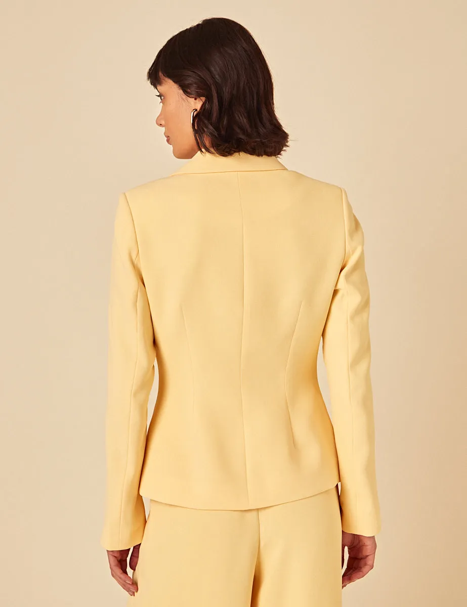 Butter Yellow Tailored Blazer sold by Nobody's Child product image thumbnail 5