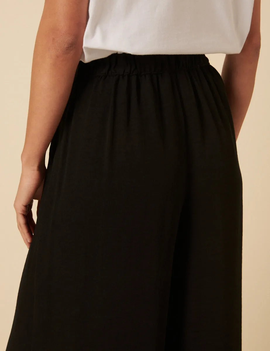 Black Wide Leg Zeena Trousers sold by Nobody's Child product image thumbnail 4
