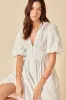 White Short Sleeve Starlight Midi Dress sold by Nobody's Child