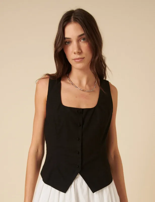 Black Waistcoat sold by Nobody's Child