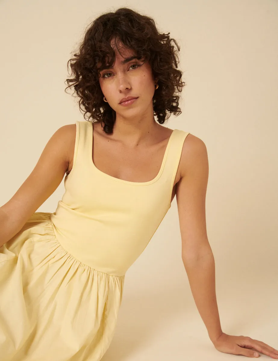 Butter Yellow Colorado Midi Dress sold by Nobody's Child product image thumbnail 3