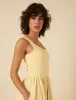 Butter Yellow Colorado Midi Dress sold by Nobody's Child