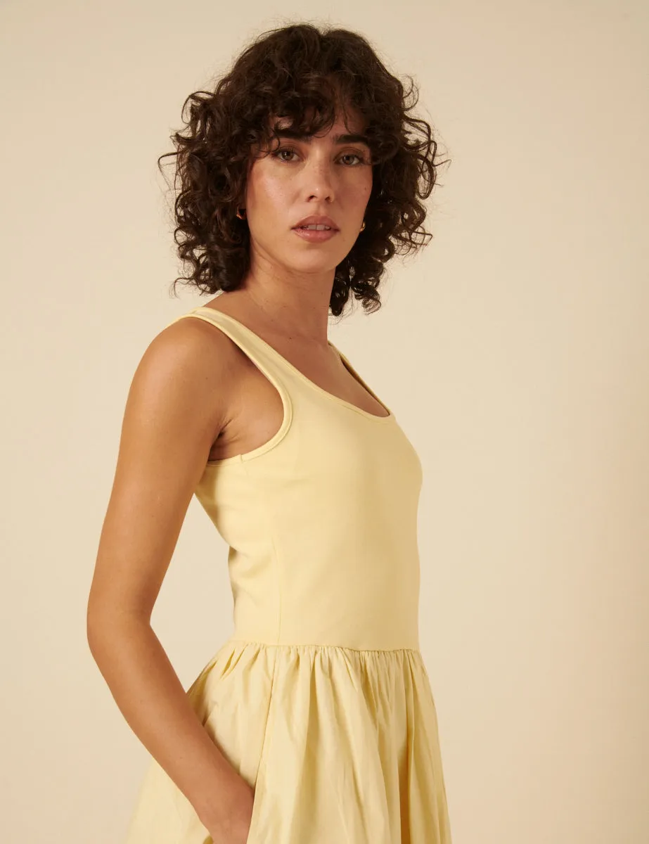 Butter Yellow Colorado Midi Dress sold by Nobody's Child product image thumbnail 5