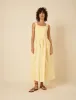 Butter Yellow Colorado Midi Dress sold by Nobody's Child