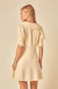 Butter Yellow Linen-blend Tie Front Louise Mini Dress sold by Nobody's Child