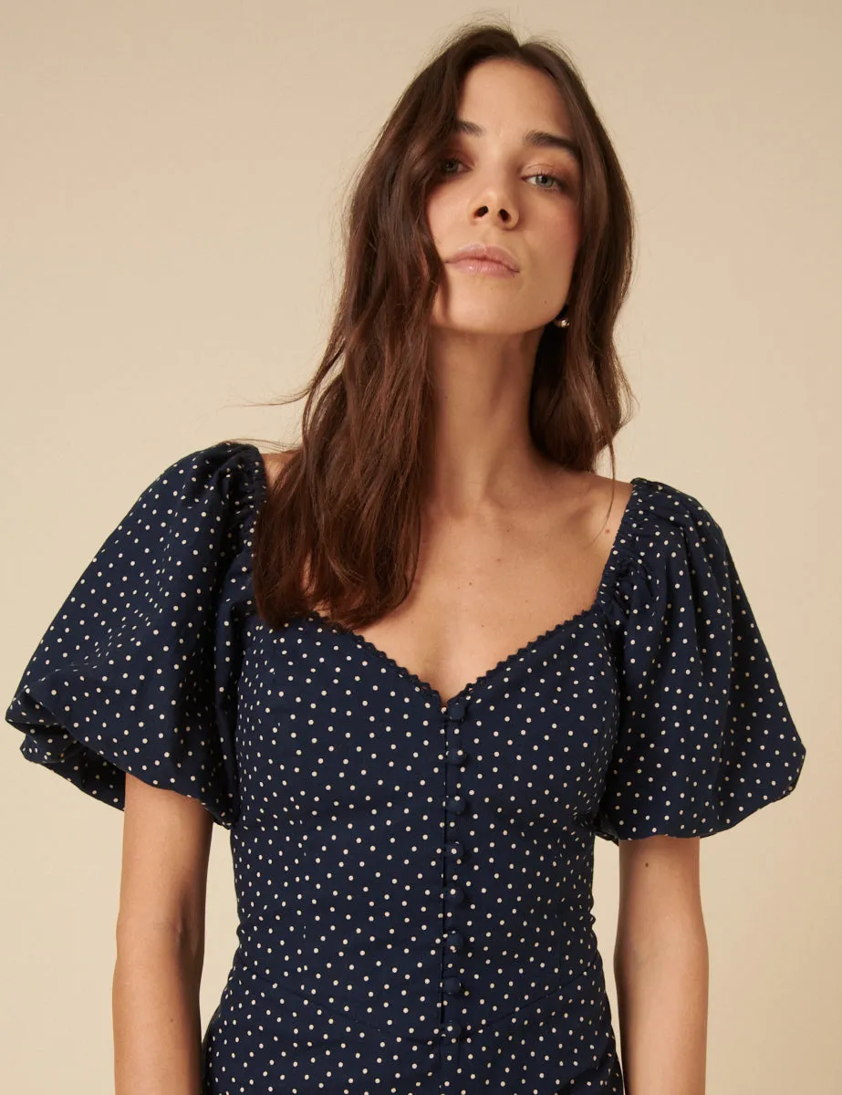 Navy Spotty Zoe Jumpsuit sold by Nobody's Child product image thumbnail 4