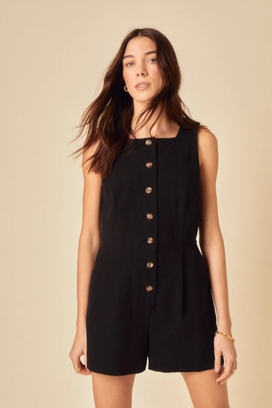 Black Peri Playsuit sold by Nobody's Child product image thumbnail 3