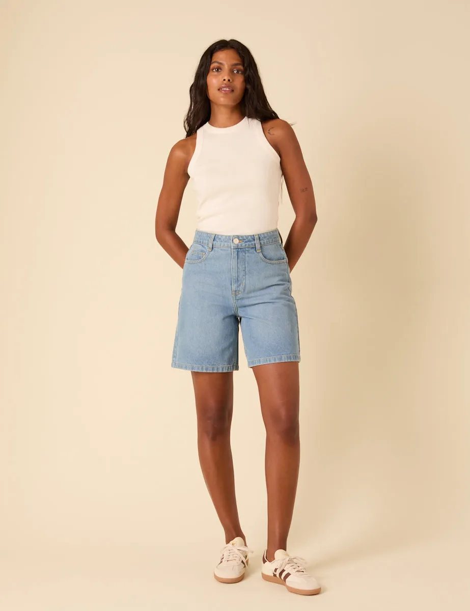 Cream Ribbed Racer Vest sold by Nobody's Child product image thumbnail 4