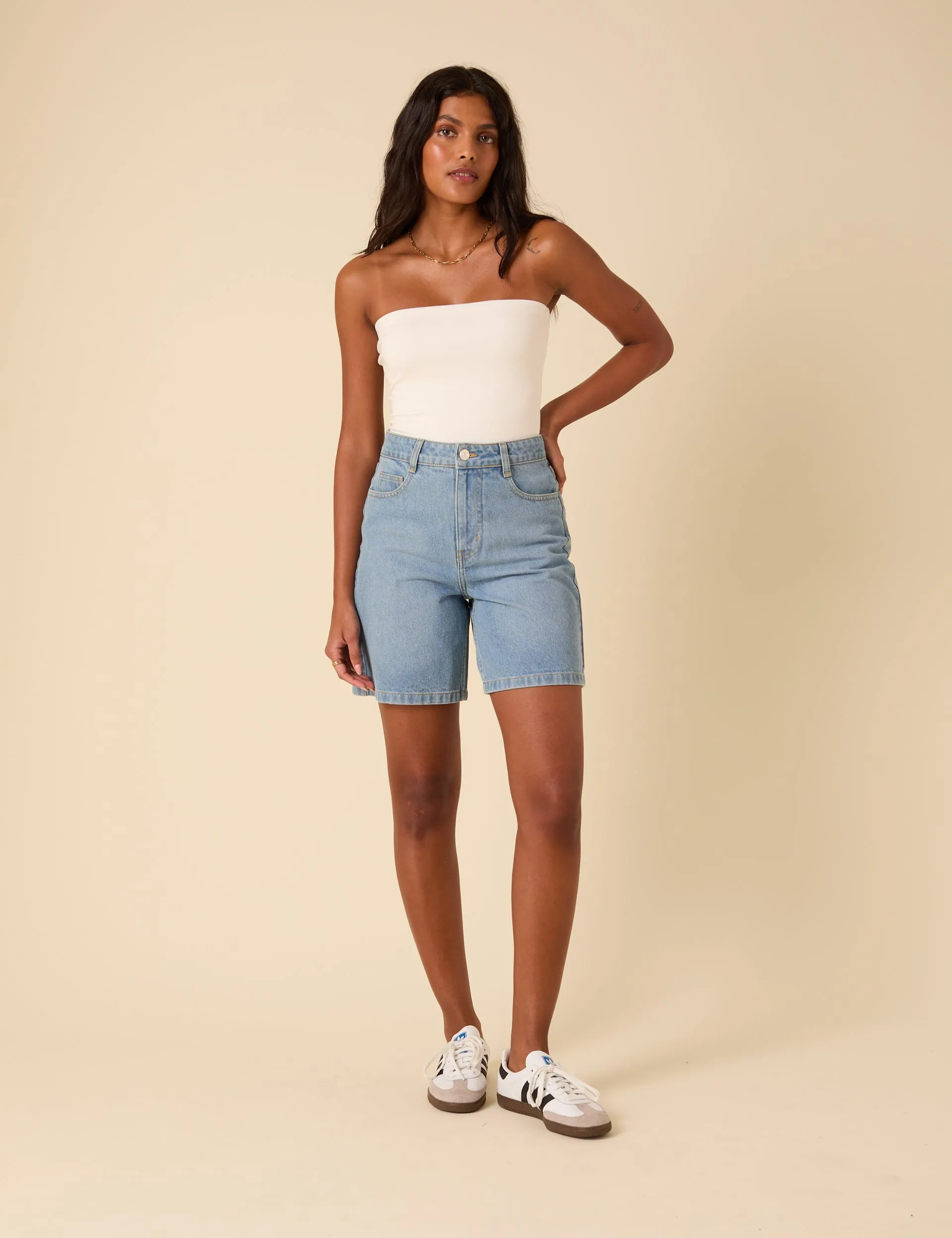 White Bandeau Top sold by Nobody's Child product image thumbnail 4