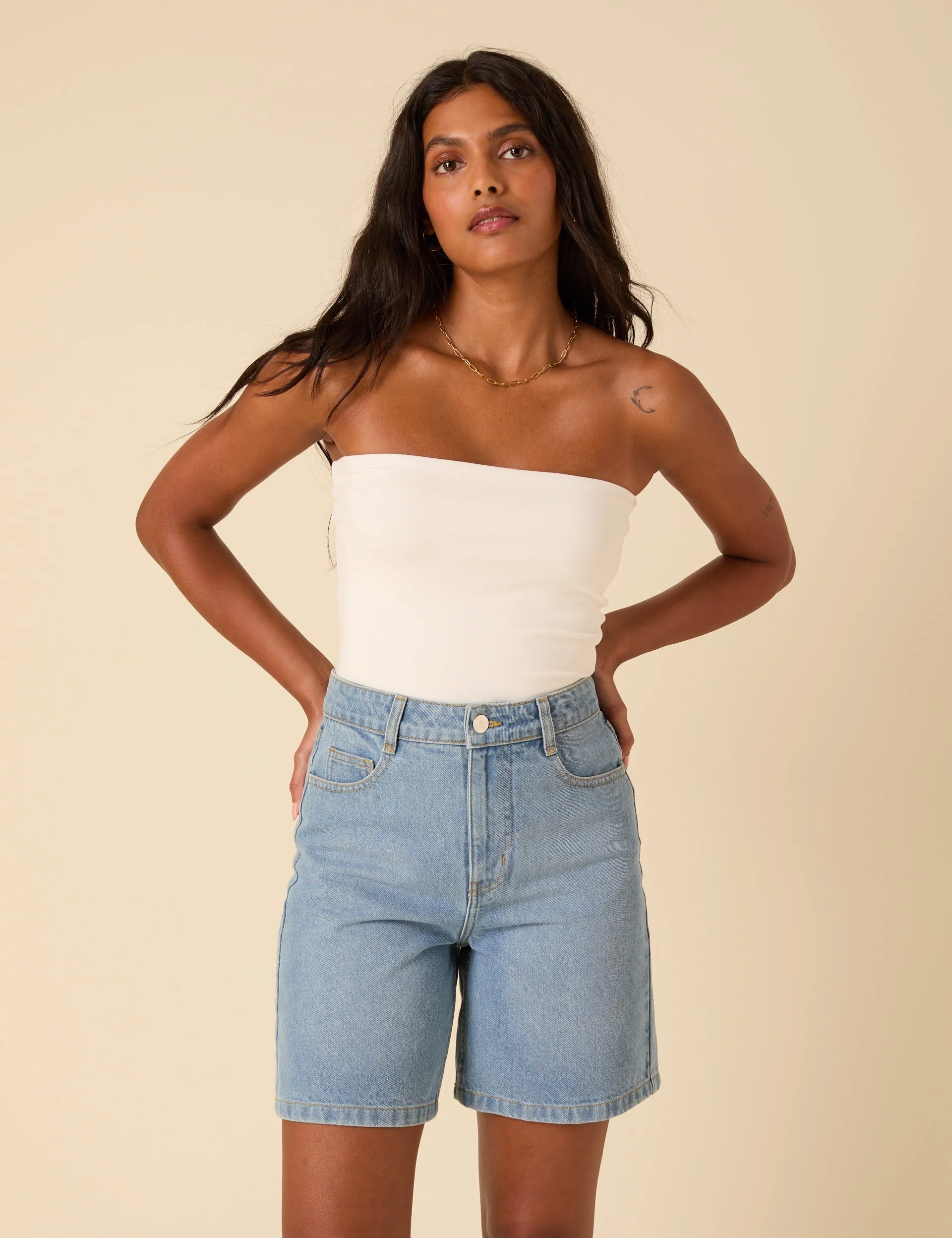 White Bandeau Top sold by Nobody's Child