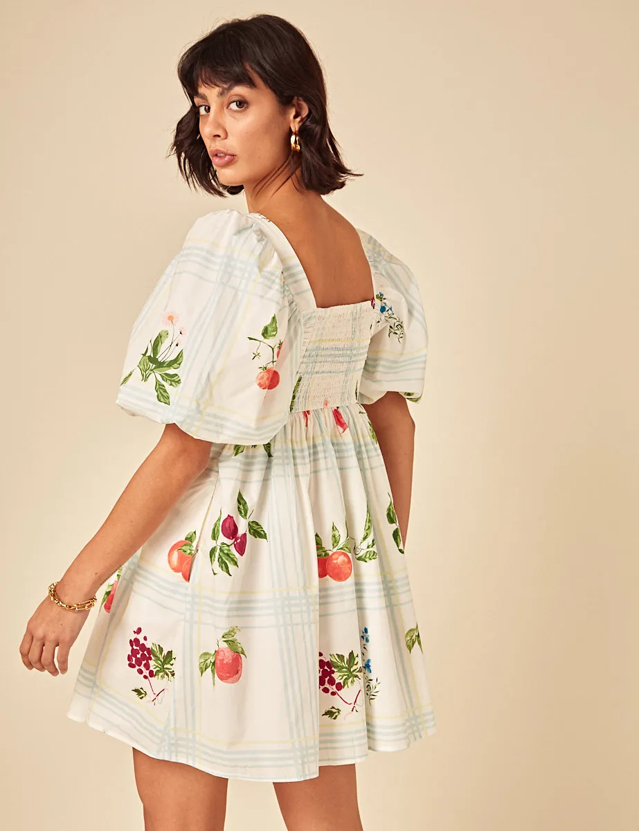 Cream Fruit Print Nova Mini Dress sold by Nobody's Child product image thumbnail 4