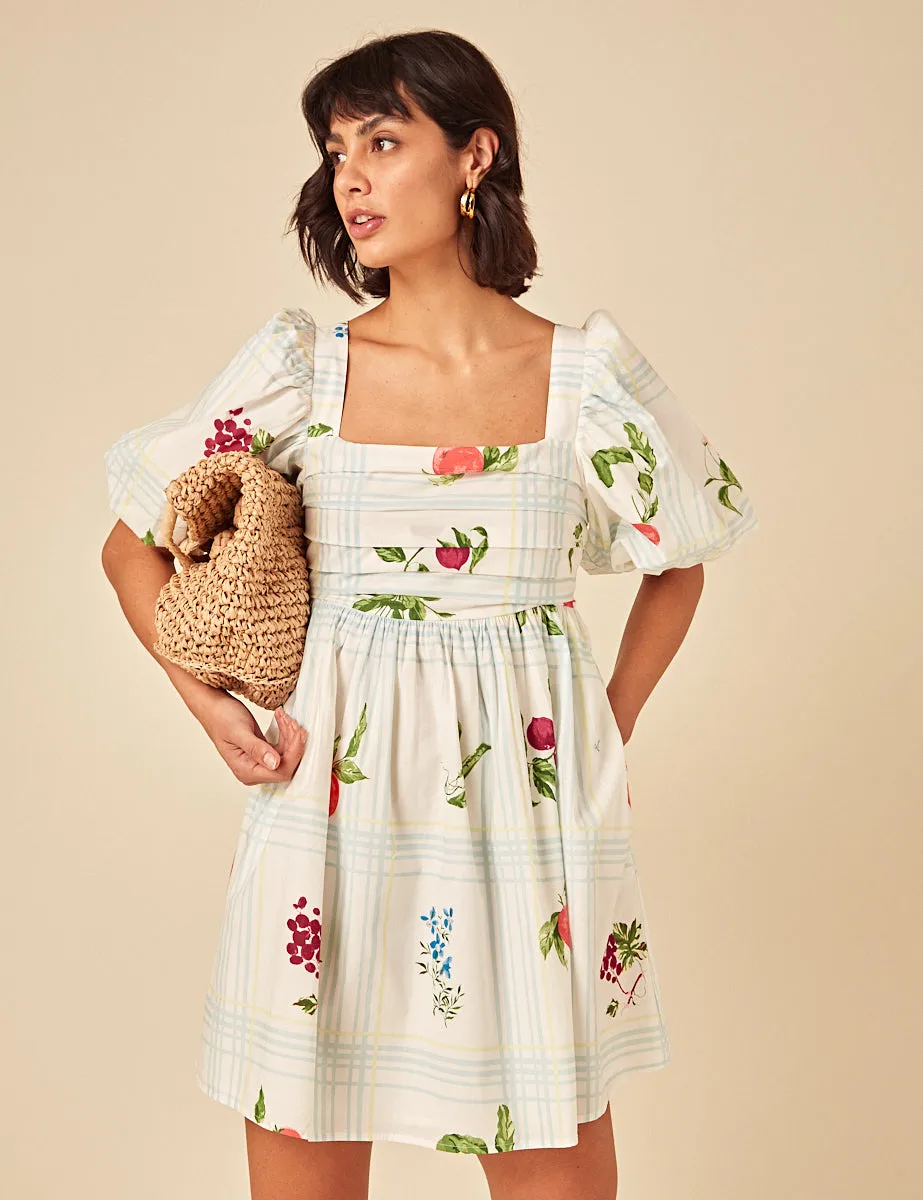 Cream Fruit Print Nova Mini Dress sold by Nobody's Child product image thumbnail 3