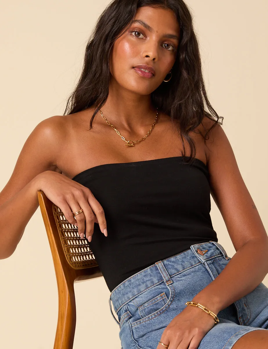 Black Bandeau Top sold by Nobody's Child product image thumbnail 2