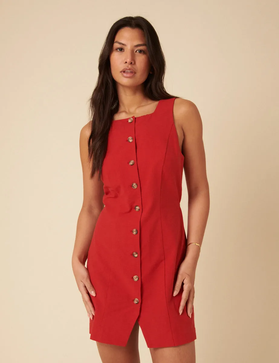 Red Peri Mini Dress sold by Nobody's Child