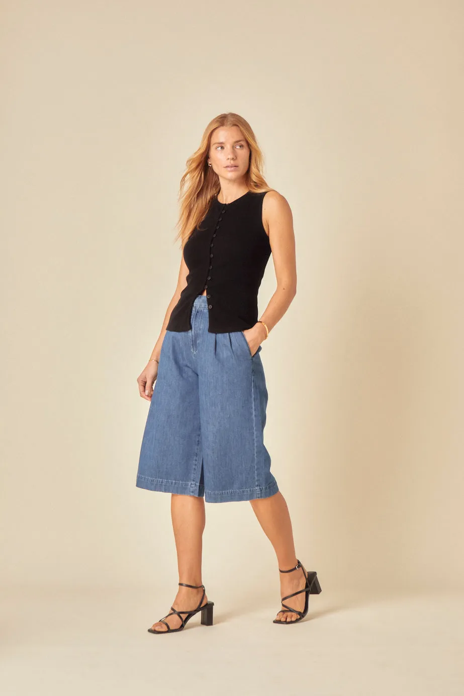 Blue Denim Bermuda Shorts sold by Nobody's Child product image thumbnail 3