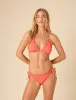 Orange Broderie Anglaise Triangle Frill Bikini Top sold by Nobody's Child