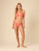 Orange Broderie Anglaise Triangle Frill Bikini Top sold by Nobody's Child