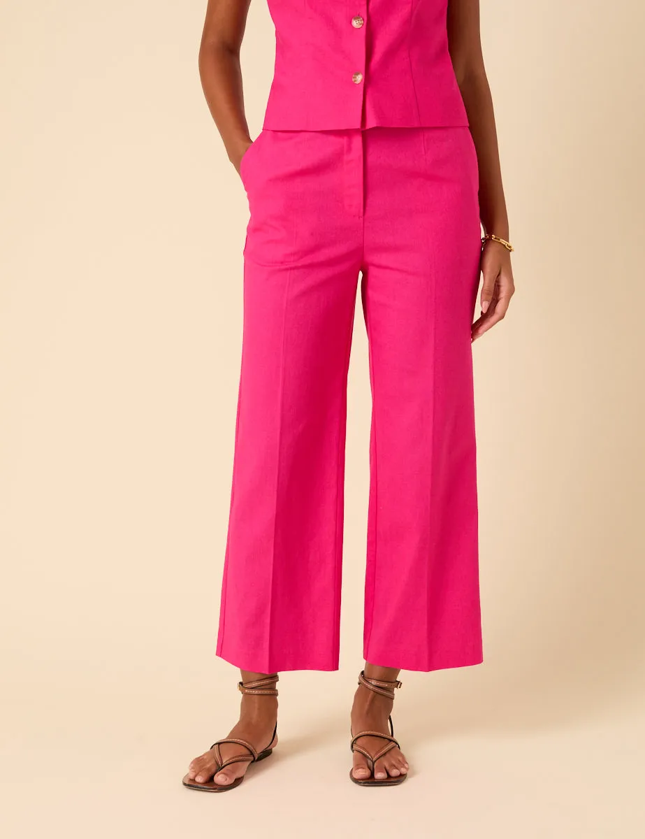 Pink Tailored Trousers sold by Nobody's Child