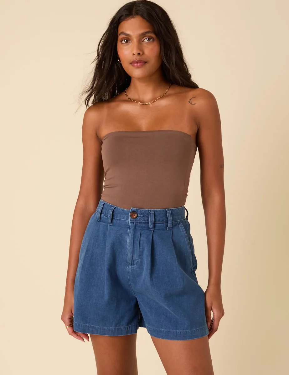 Brown Bandeau Top sold by Nobody's Child