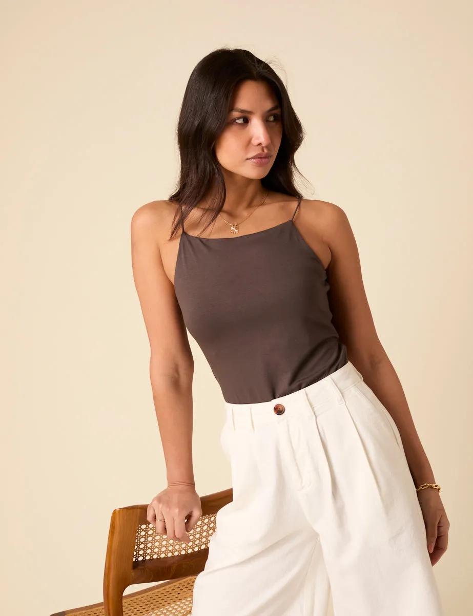 Brown Strappy Vest sold by Nobody's Child product image thumbnail 2