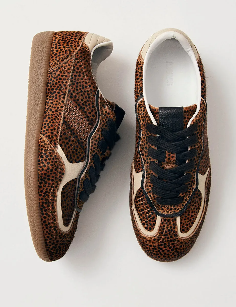 Alohas Rife Soft Tan Leopard Leather Trainers sold by Nobody's Child product image thumbnail 3