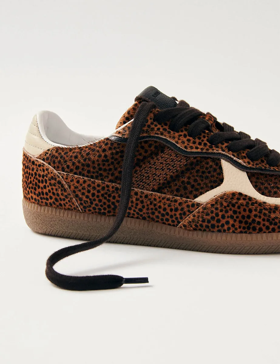 Alohas Rife Soft Tan Leopard Leather Trainers sold by Nobody's Child product image thumbnail 2