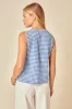 Blue Gingham Tie Front Tessa Top sold by Nobody's Child