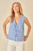 Blue Gingham Tie Front Tessa Top sold by Nobody's Child