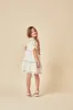 Elizabeth Scarlett Girls White Embroidered Quinn Mini Dress sold by Nobody's Child