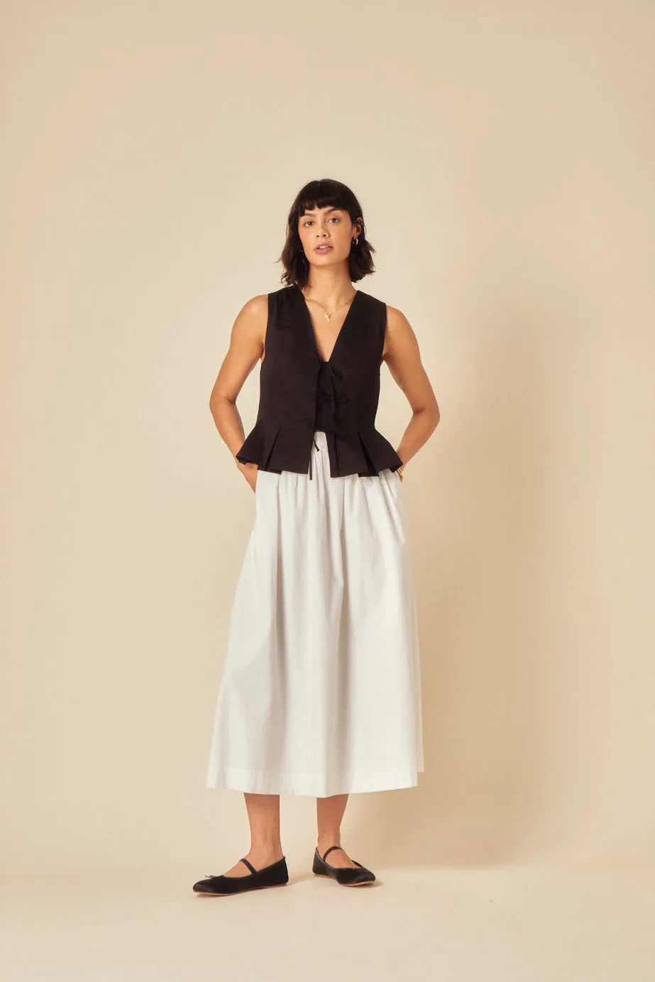 Black Tie Front Waistcoat sold by Nobody's Child product image thumbnail 2