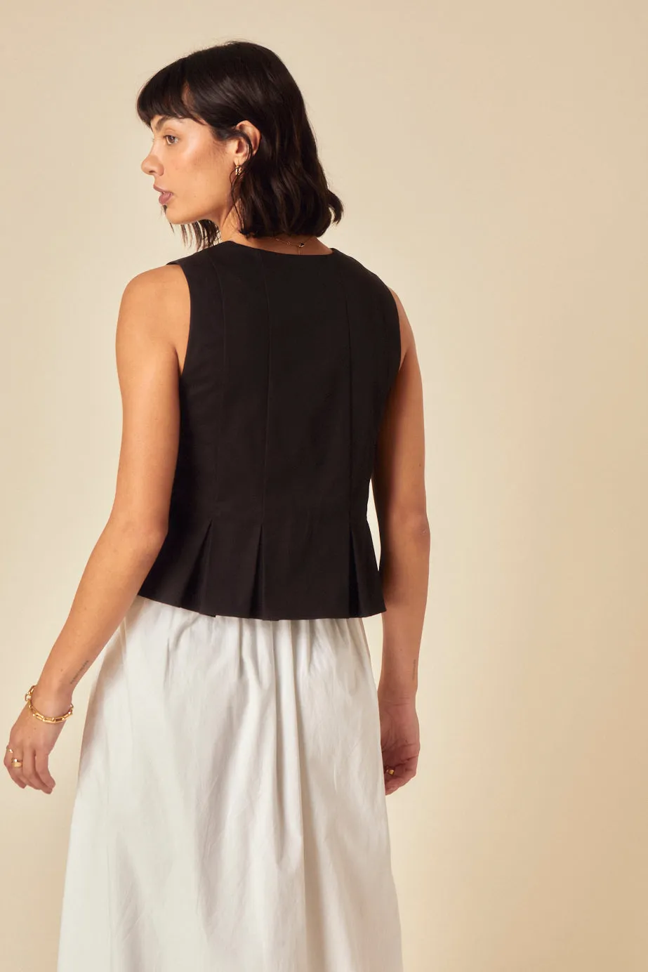 Black Tie Front Waistcoat sold by Nobody's Child product image thumbnail 5