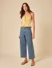 Butter Yellow Linen-blend Frill Cami Top sold by Nobody's Child