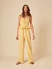Butter Yellow Linen-blend Frill Cami Top sold by Nobody's Child