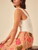 Yellow Patchwork Print Midi Skirt sold by Nobody's Child