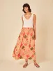 Yellow Patchwork Print Midi Skirt sold by Nobody's Child