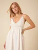 White Mock Crochet Midi Dress sold by Nobody's Child
