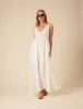 White Mock Crochet Midi Dress sold by Nobody's Child