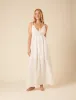 White Mock Crochet Midi Dress sold by Nobody's Child