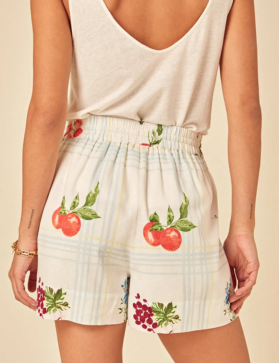 White Fruit Print Shorts sold by Nobody's Child product image thumbnail 4