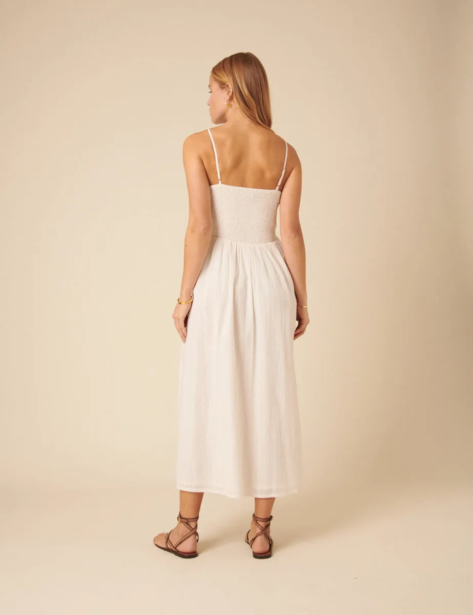 Stone Ruched Drop Waist Imogen Midi Dress sold by Nobody's Child product image thumbnail 5