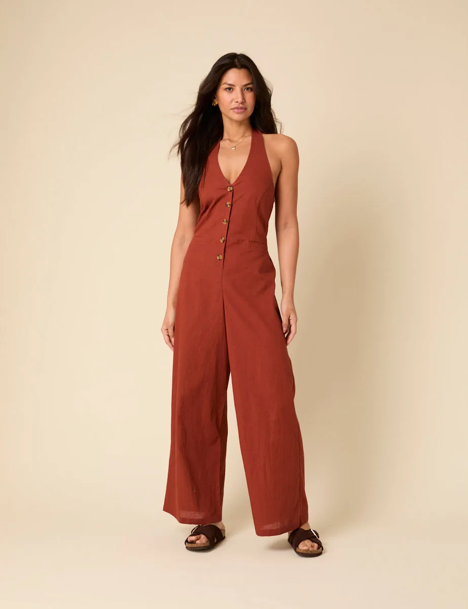 Burnt Orange Seema Jumpsuit sold by Nobody's Child product image thumbnail 3
