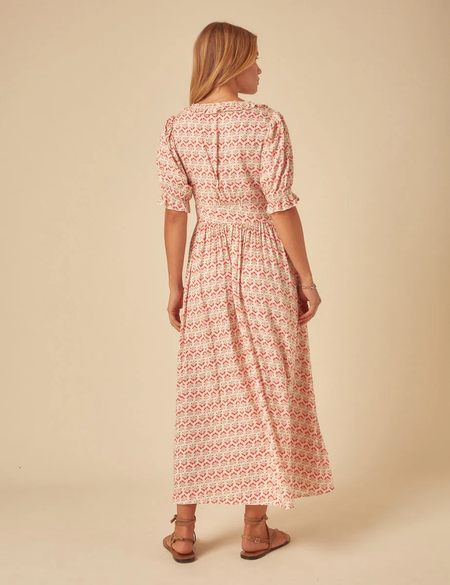 Pink Printed Flossie Midi Dress sold by Nobody's Child product image thumbnail 5
